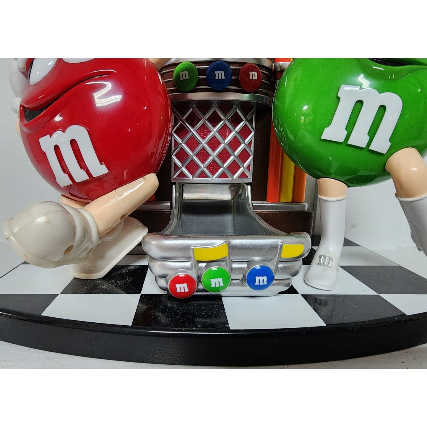 Vintage M&M’s Candy Dispensers – Basketball Player, Saxophonist & Jukebox Set