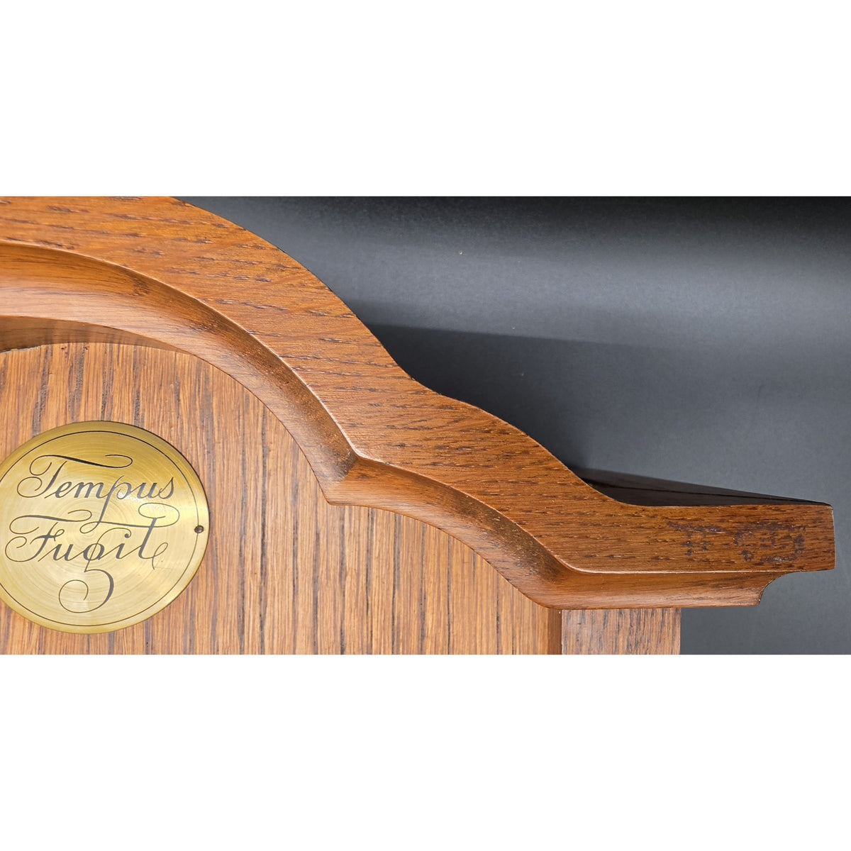 Vintage Tempus Fugit Wall (Time Flies) Clock Wood 31.5" Germany Pendulum Weights