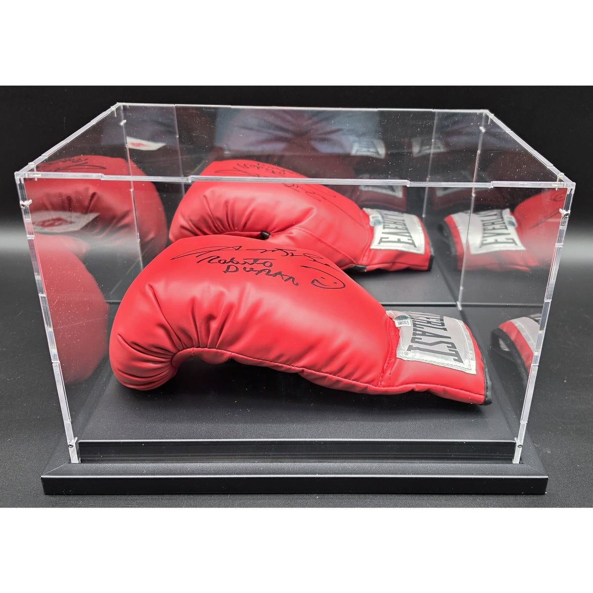 Roberto Duran Signed Everlast Boxing Glove & Framed 8x10 Photo Beckett PAAS COA