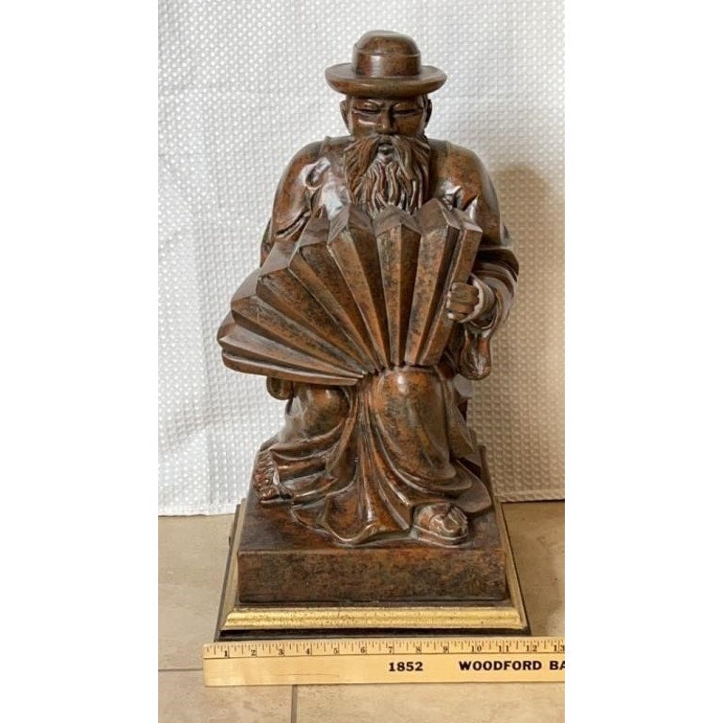 Vintage Oriental Scholar Statue – Ambience by Kichler – 22.5" Resin