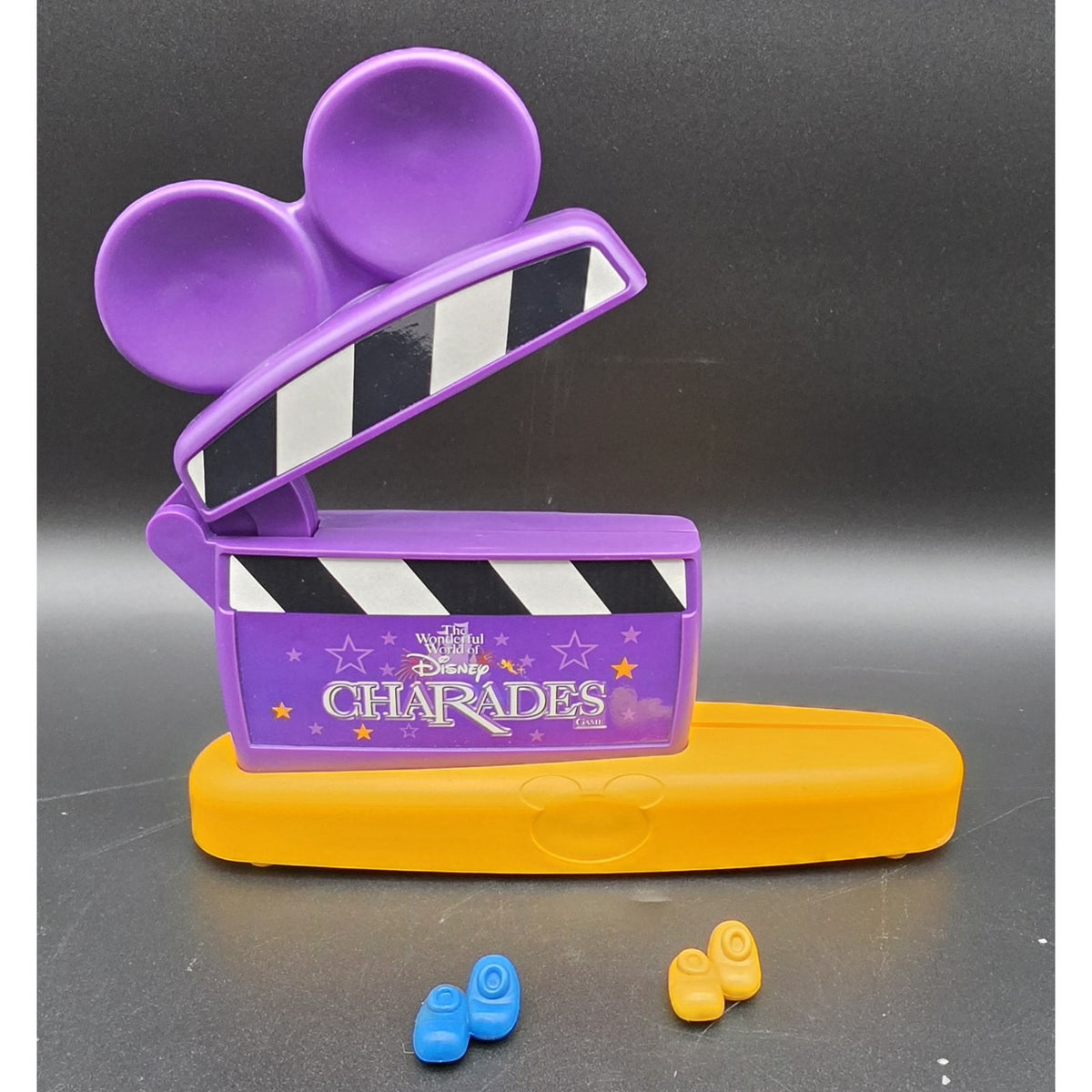 Vintage 1999 Disney Charades Board Game Mattel Metallic Tin Box Complete Set