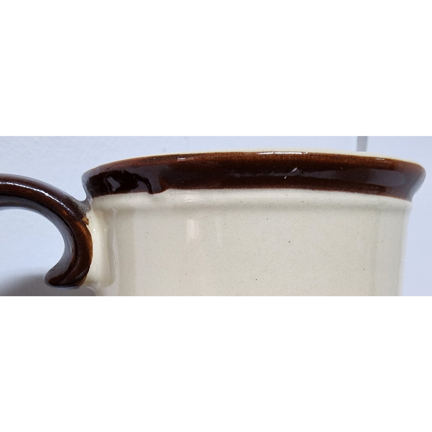 GG Dachshund Stoneware Handmade Mug 12oz Beige Brown Art Dog Breed Info Vintage