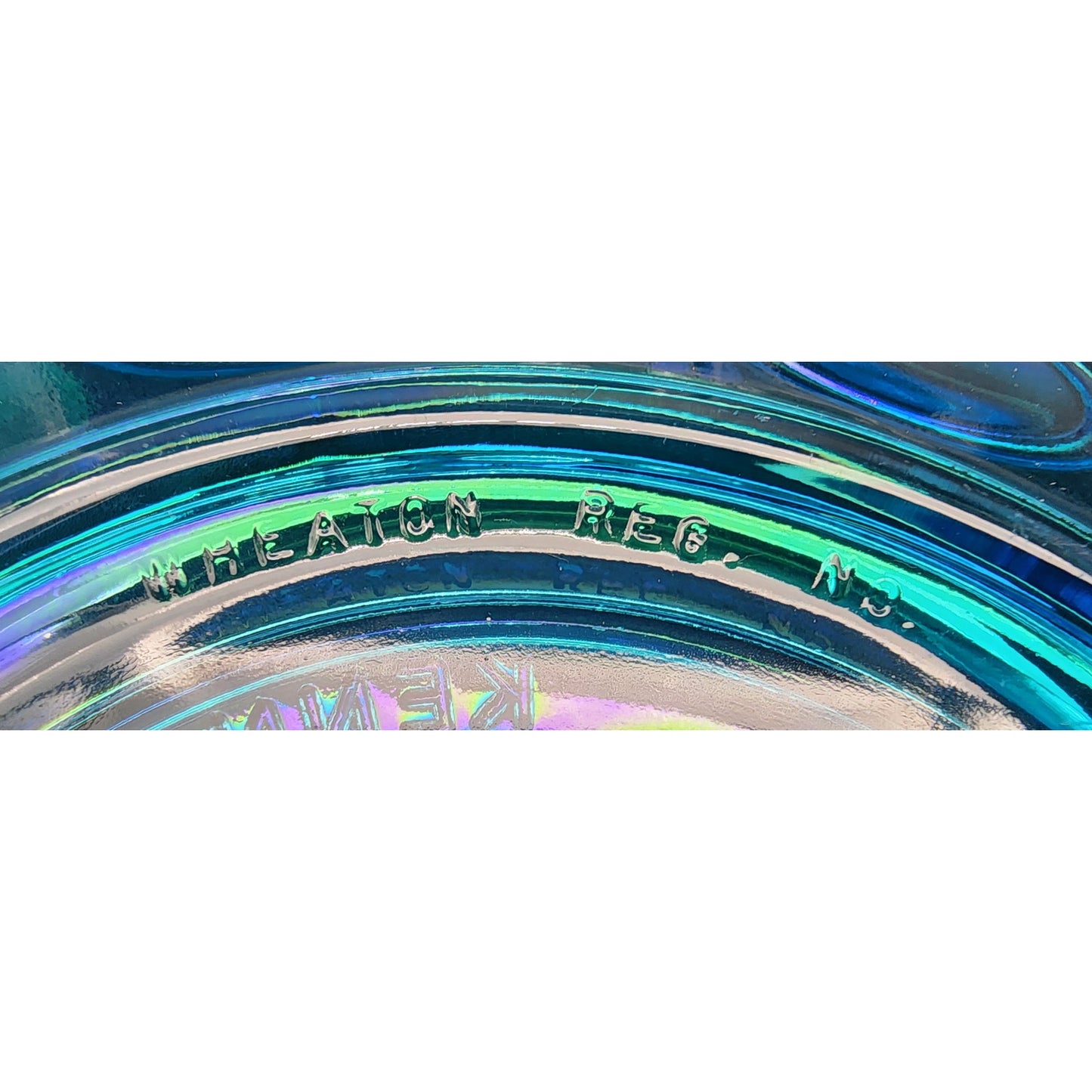 Wheaton RF Kennedy Iridescent Commemorative Plate 8" Raised Relief 1925‑1968
