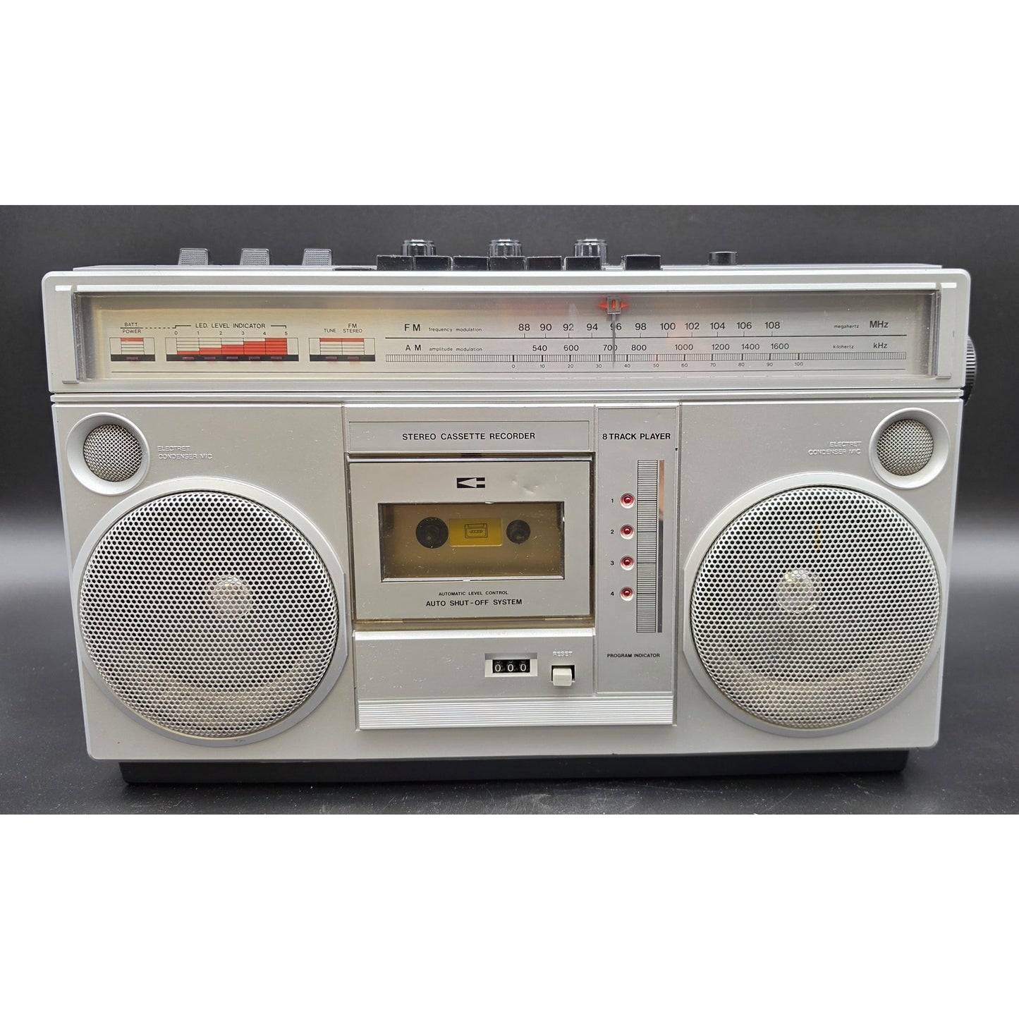 Vintage Montgomery Ward GEN‑3995A Radio Cassette 8‑Track Stereo Tested Boombox