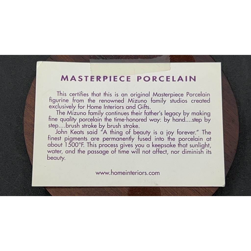 Home Interiors Porcelain Figurines Heather & Pearl w/ COA #88016-99 #14004-04