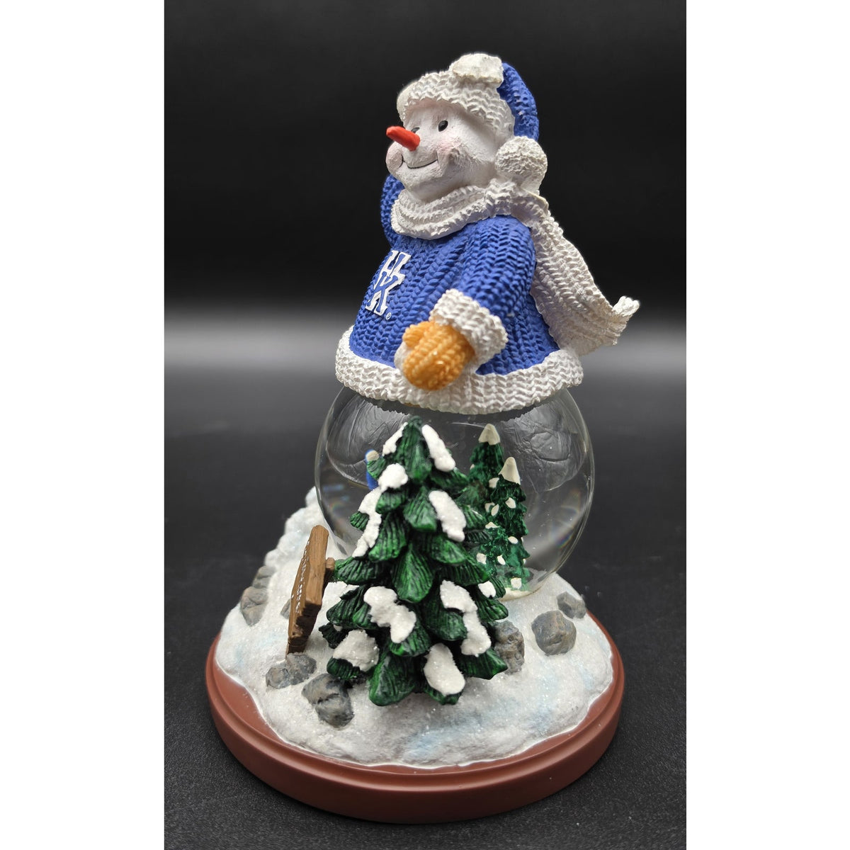Vintage Univ of Kentucky Snowfight Snowman Snowglobe LE #356/3000 Wildcats