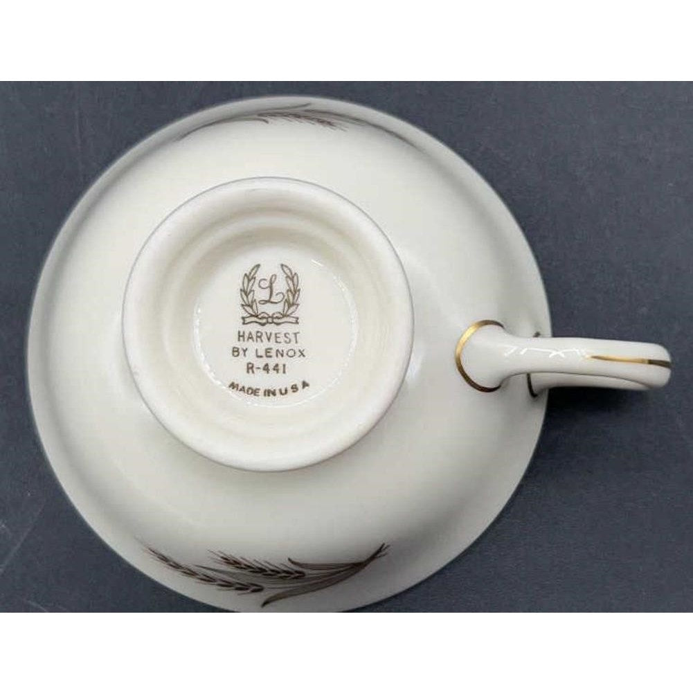 Vintage Lenox Harvest 20 Piece Place Setting 24K Gold Wheat Pattern USA R‑441