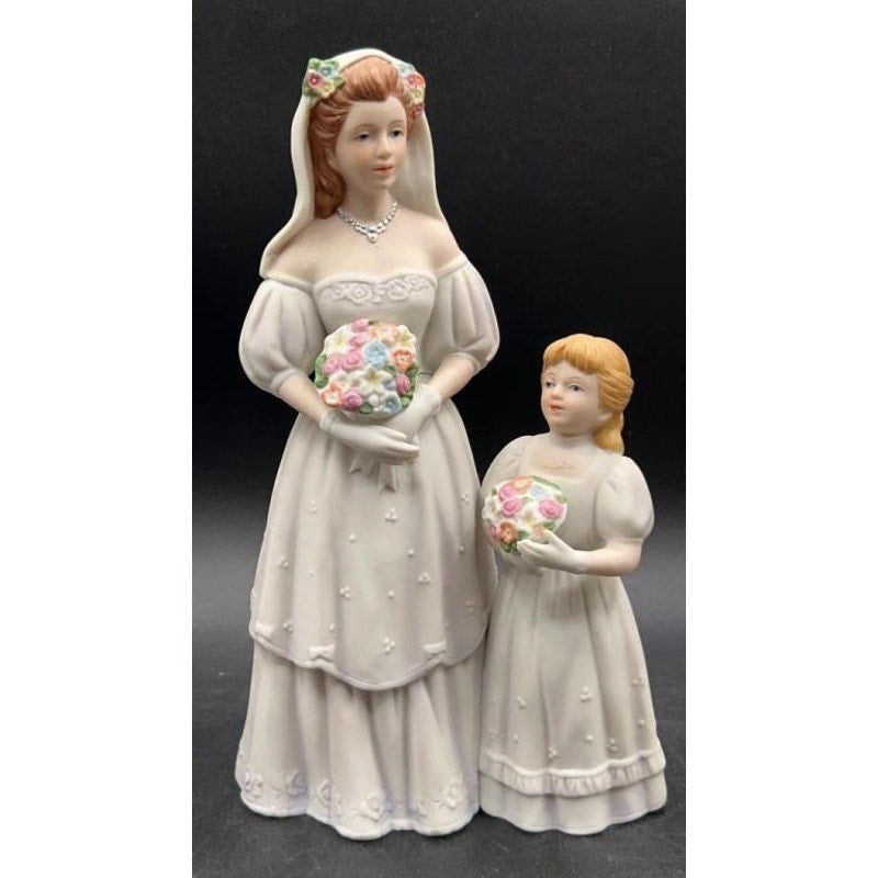 3 Homco Porcelain Figurines Bride's Day, Charlotte Rose &  Victorian Lady Lovely