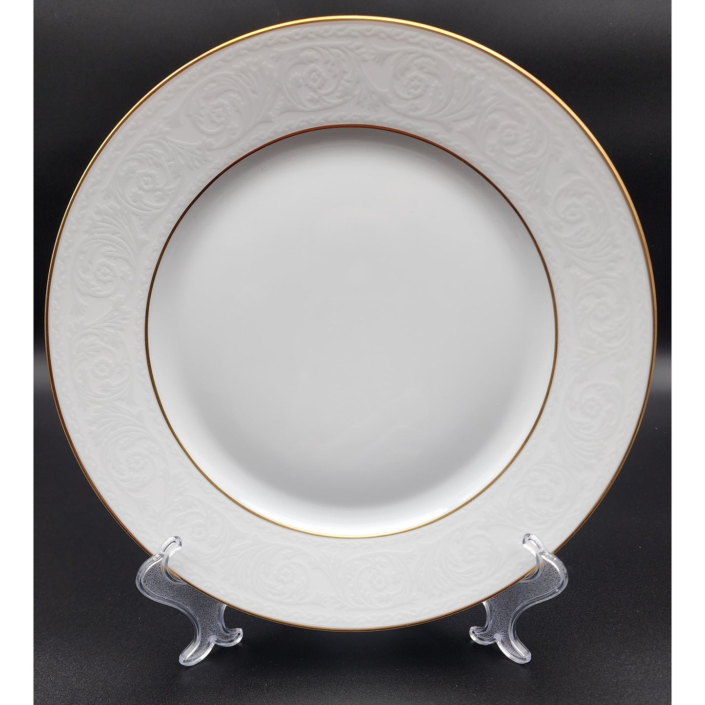 Haviland & Parlon CH Field Limoges 10.75" Plate Gold Gilt Raised Relief France
