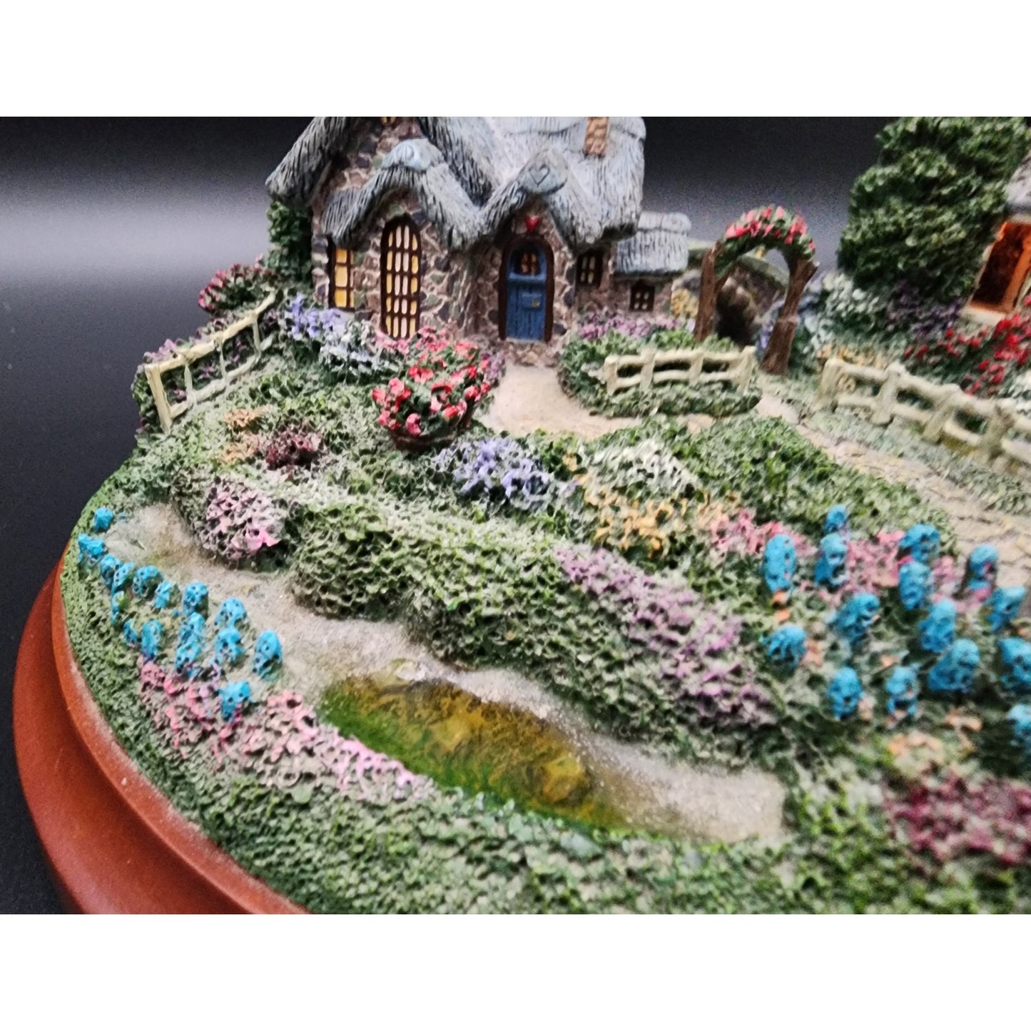 Thomas Kinkade Springtime Splendor Lighted Village LE #A1591 COA Works Vintage