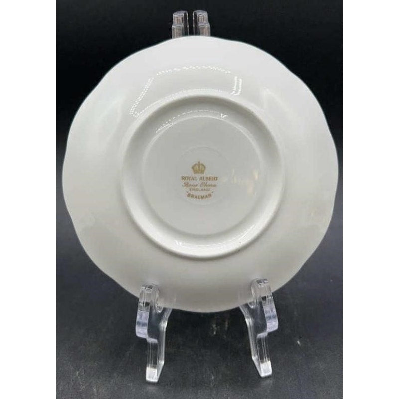 Royal Albert Braemar Bone China Tea Cup & Saucer Set of 6 Pink Gold Pinecone