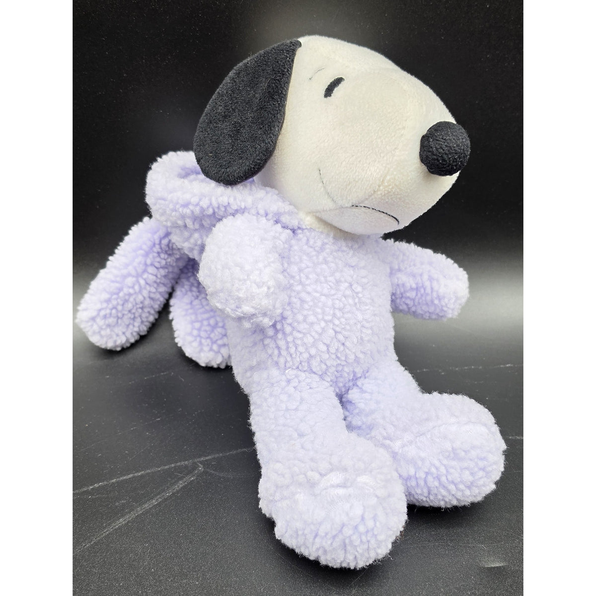 Vintage Peanuts Snoopy Easter Bunny Lavender Purple Costume Plush Hallmark 16"