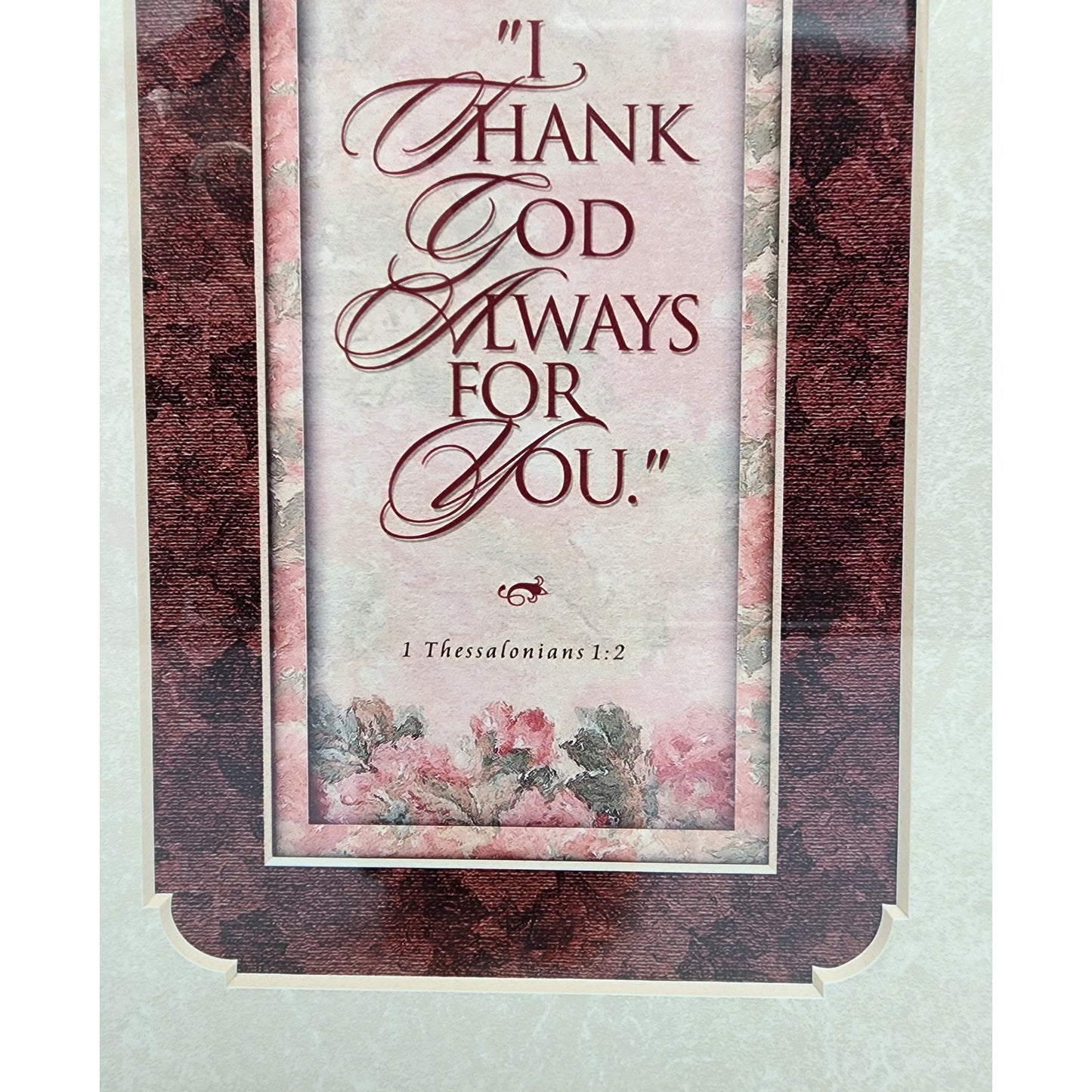 Ornate Gold Framed “Mother” Poem – 17" x 9.25" w/ 1 Thessalonians 1:2 Scripture
