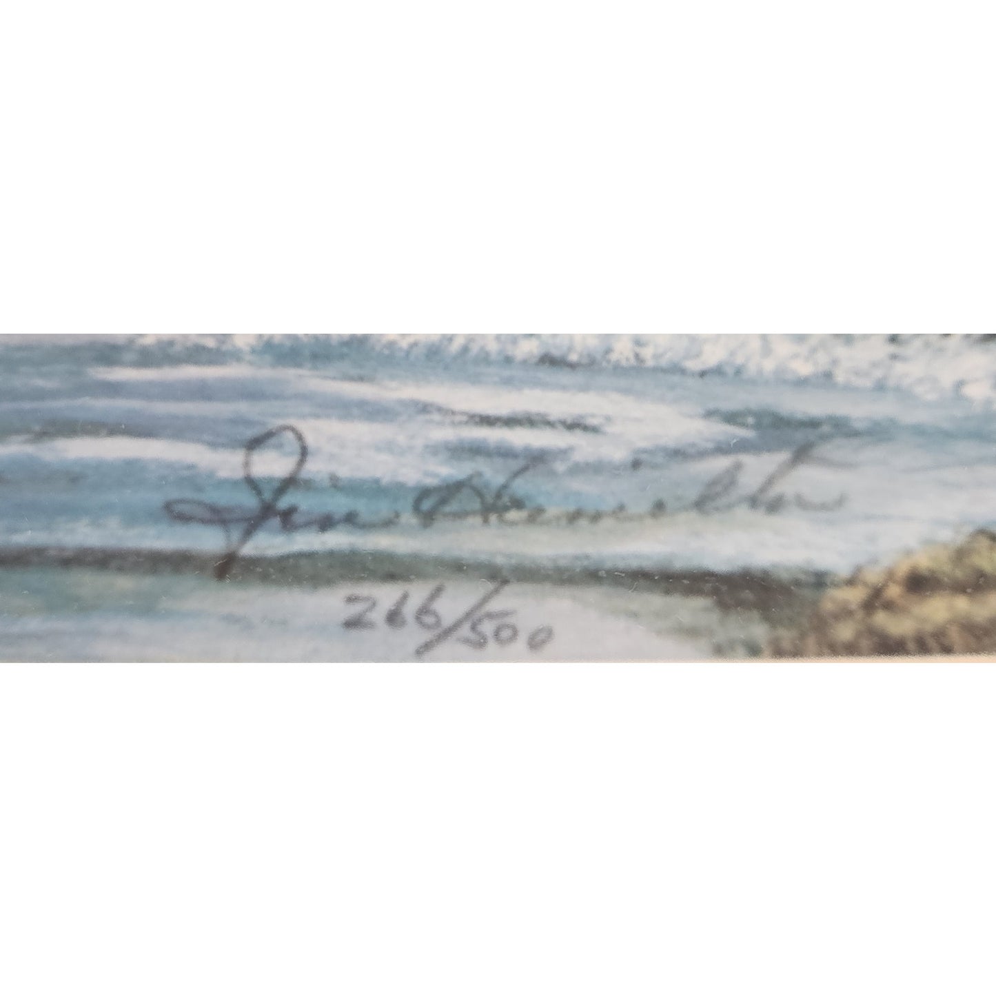 Rock of Ages Signed Lithograph, Jim Hamilton 266/500 Framed Inspiring Landscape