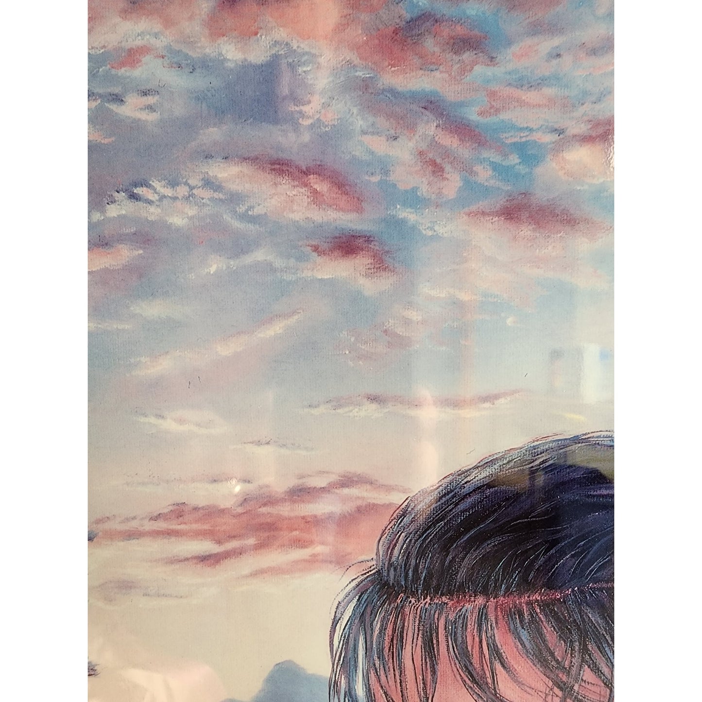 VTG Jonnie’ Ko Kostoff Signed Serigraph Native American Girl w/ Wolf Pup 1990