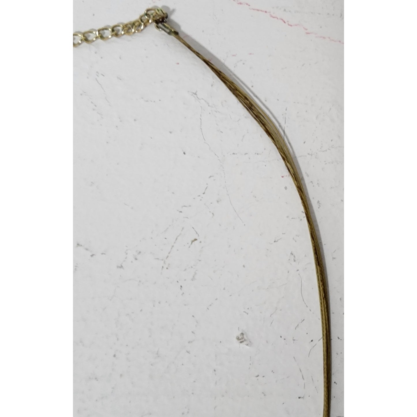 Vintage Green Stone Necklace Goldtone Oval Settings & Sliding Chain Design