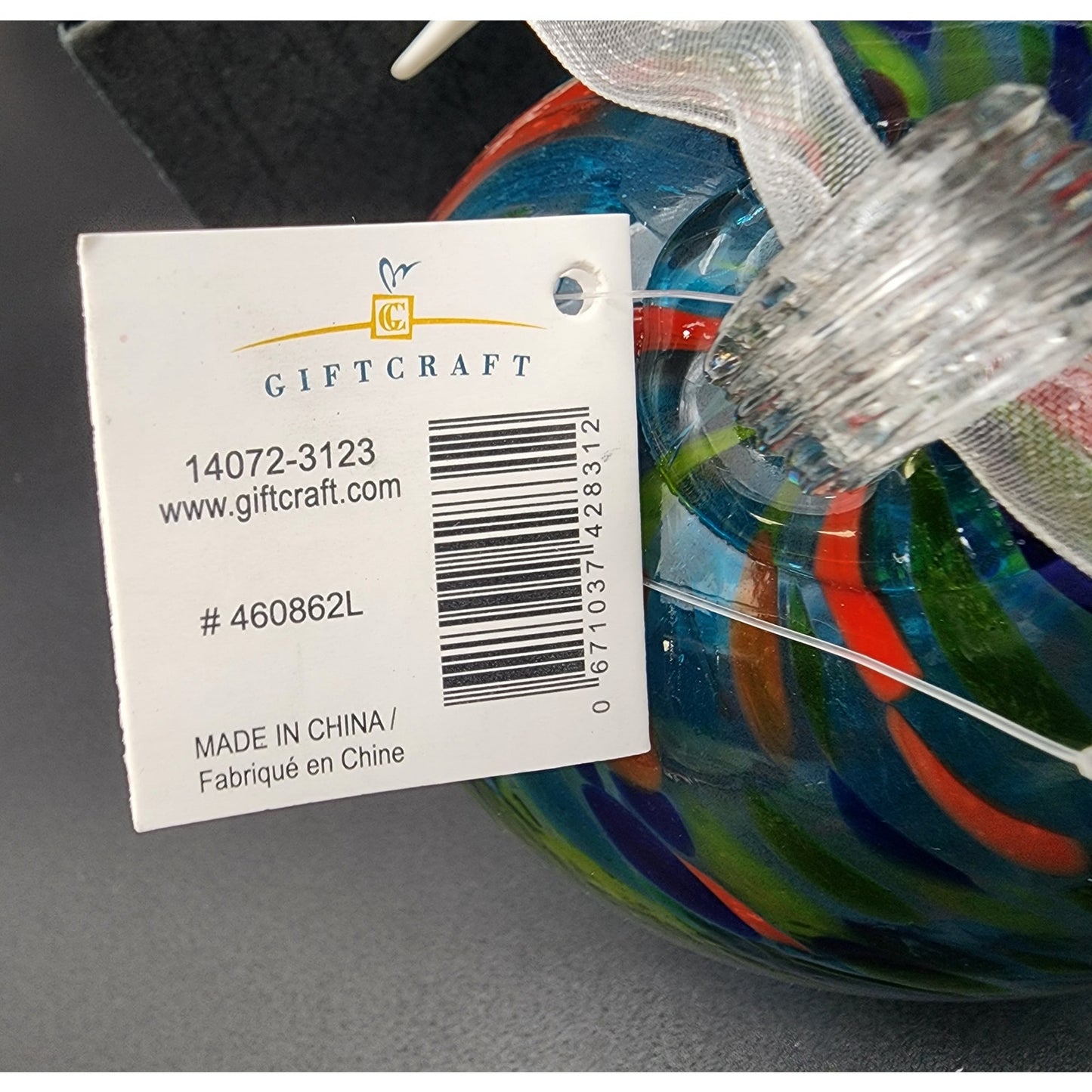 Vintage Giftcraft Friendship Balls Pair w/ Boxes – Handblown Art Glass 3.5"