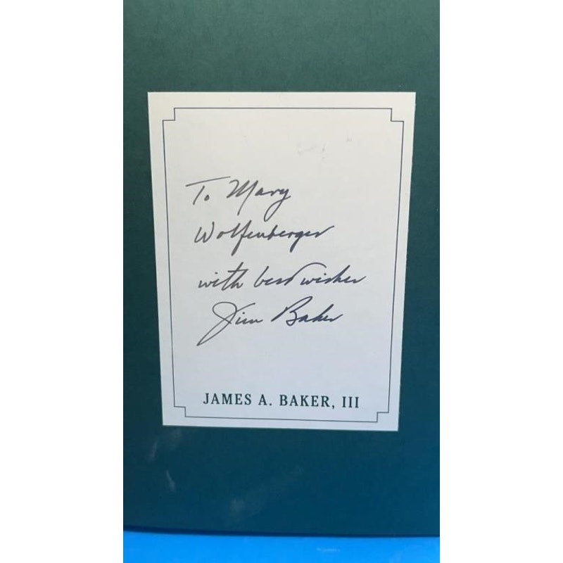 2 Signed Books Albright & Baker US Secretaries of State Memoirs Politics RARE