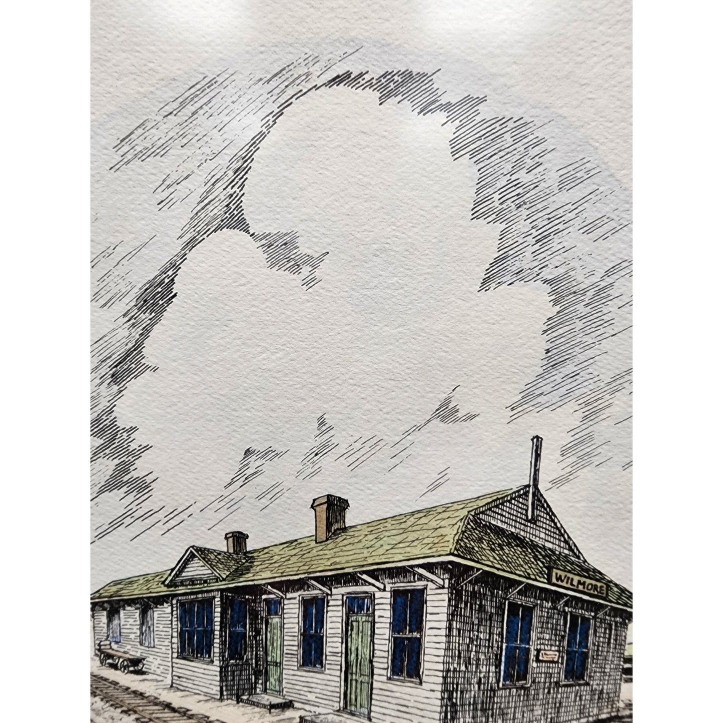 Howard Fain “Wilmore Depot” Lithograph Signed & Numbered 190/300 Framed w/ Mat