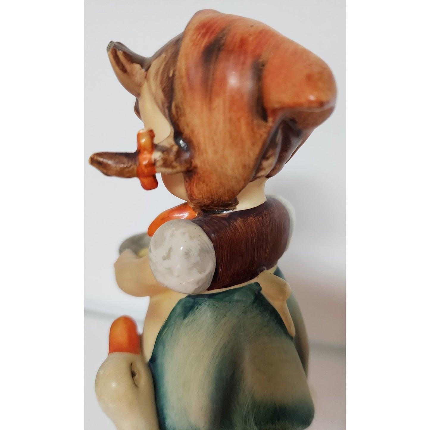 Hummel Goebel Figurine “Be Patient” TMK-2 Full Bee Girl with Ducks 1950s 6.5"