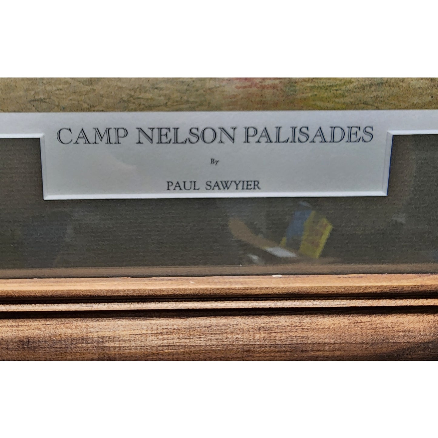 Paul Sawyier Lithograph Camp Nelson Palisades 1980 COA #1471/2500 Framed 28x22