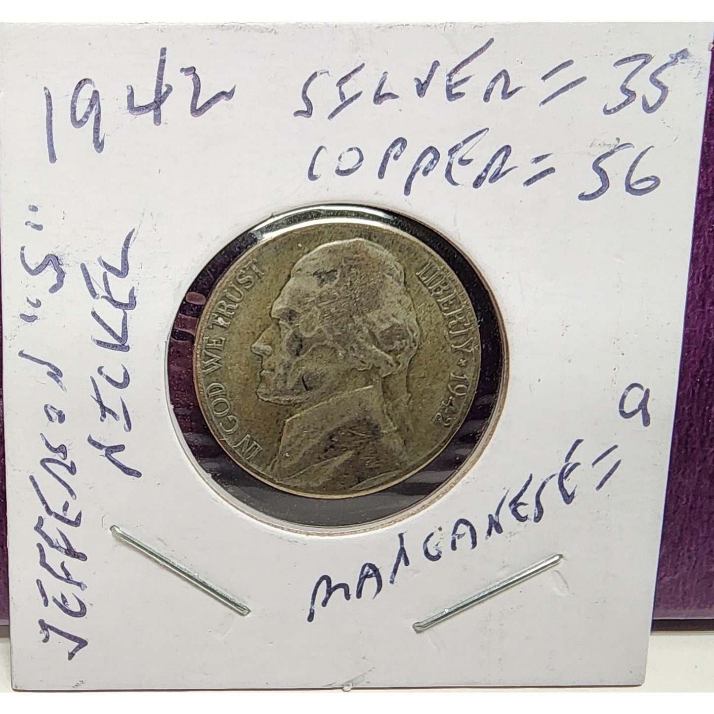 1989 U.S. Proof Set + 1863 LA 100 Confederate Note Repro + 1942-S Silver Nickel