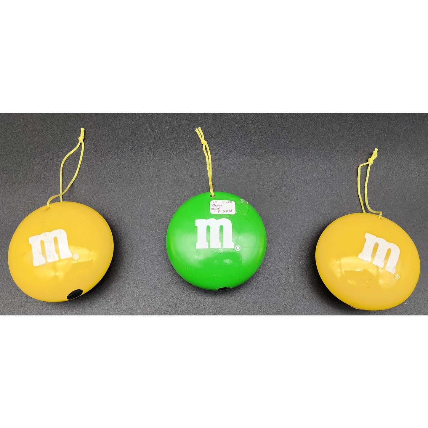 Vintage M&M’s Christmas Lot Ornaments, Gift Boxes & Mini Pail Bowl 1980s–90s