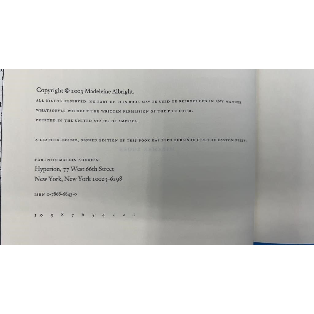 2 Signed Books Albright & Baker US Secretaries of State Memoirs Politics RARE