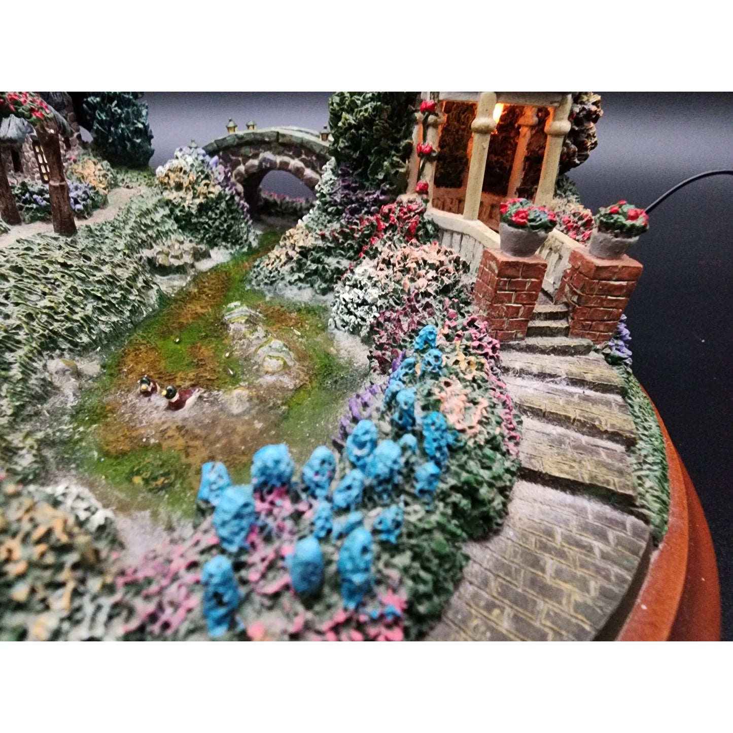 Thomas Kinkade Springtime Splendor Lighted Village LE #A1591 COA Works Vintage