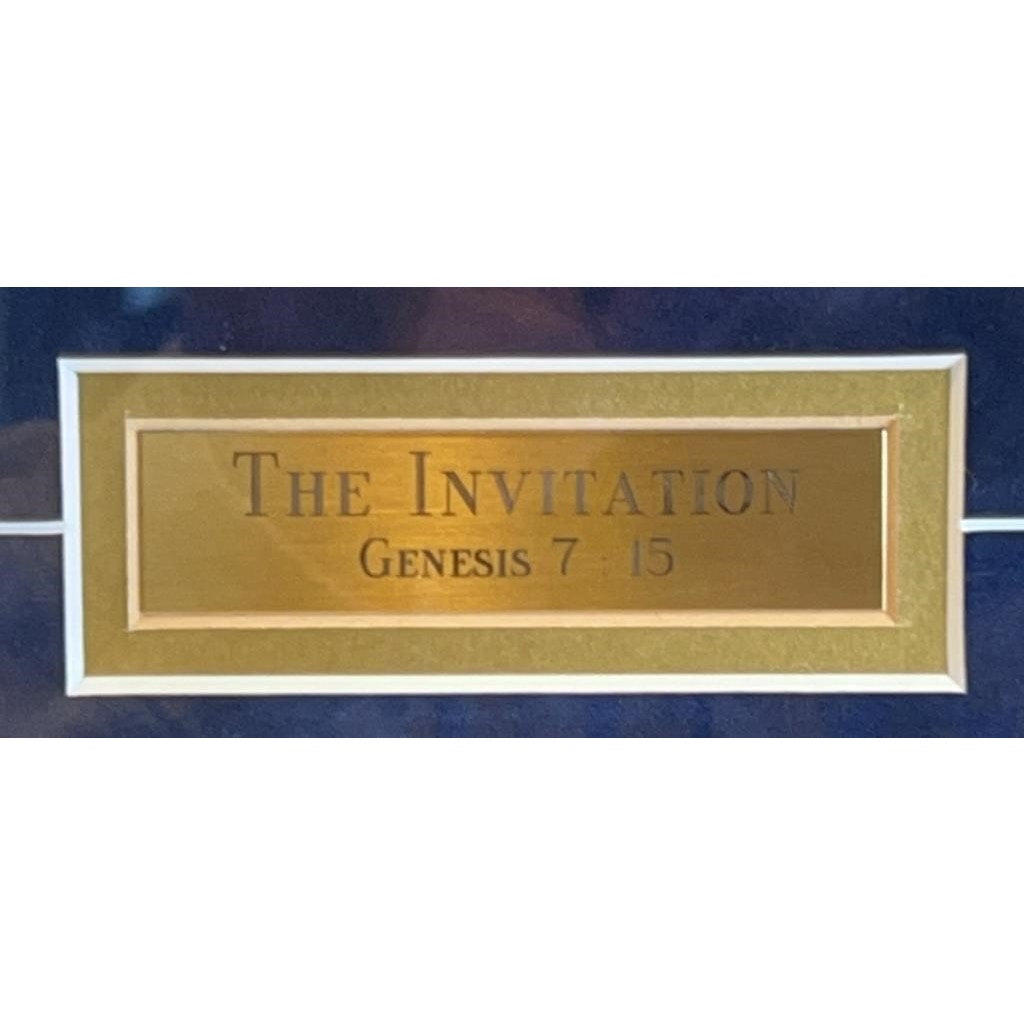 Tom duBois "The Invitation" Signed Ltd Ed Framed Print COA Noah's Ark 43"x26"