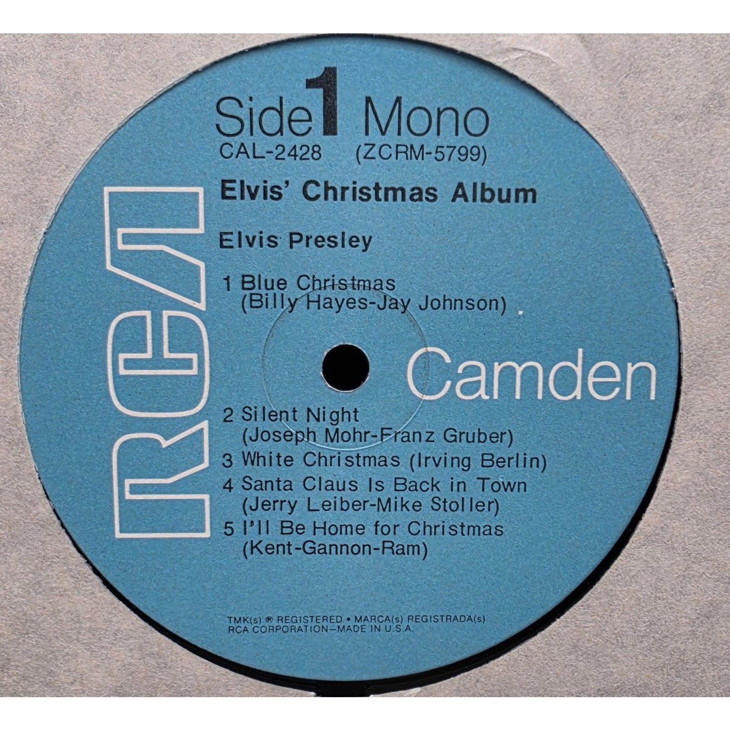 Elvis’ Christmas Album 1970 RCA Camden Mono LP – Good Jacket, Clean Vinyl