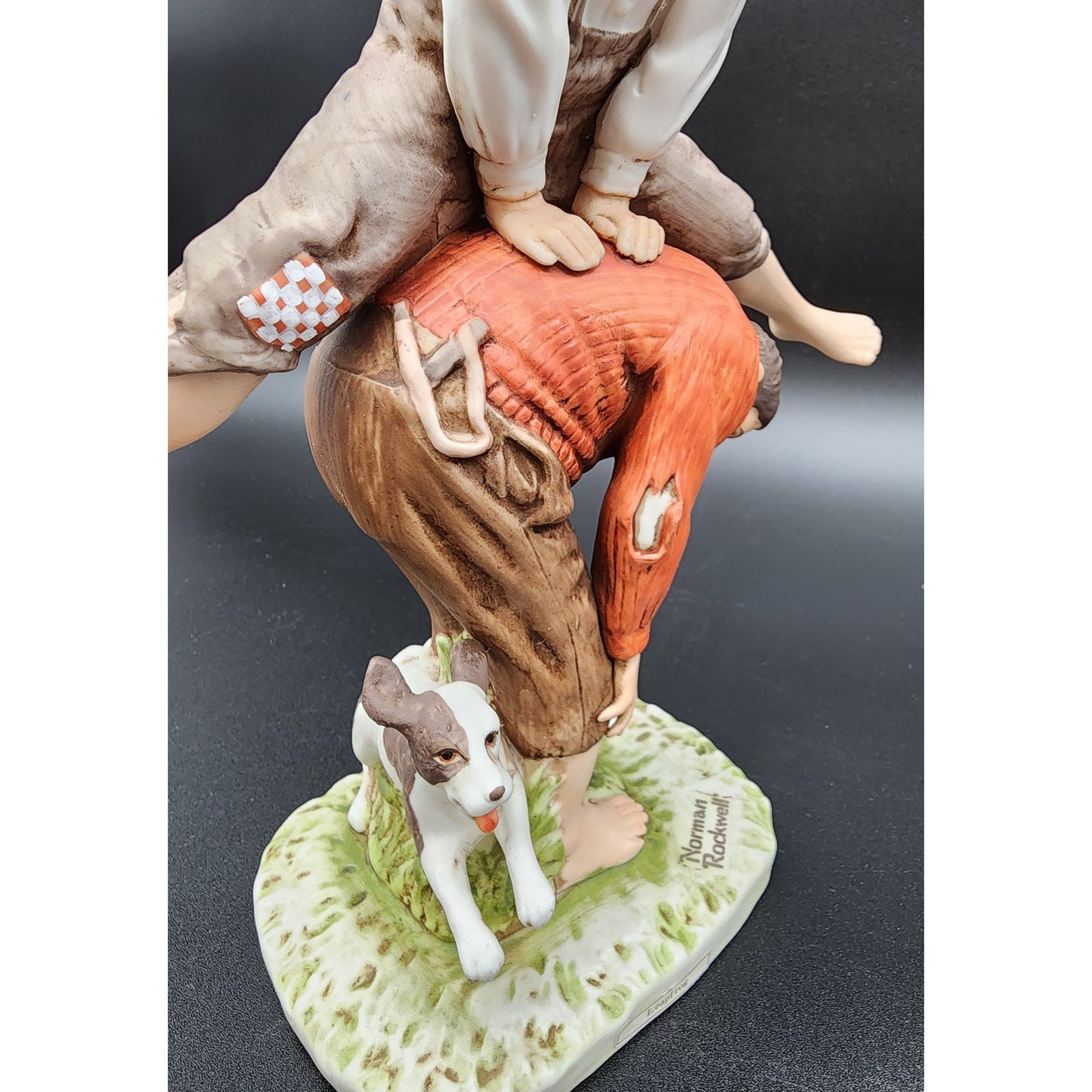 1981 Norman Rockwell Leap Frog Figurine Dave Grossman Ltd Ed 975/1000 Japan
