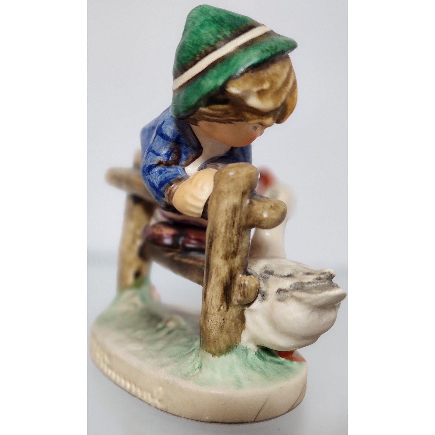 Goebel Hummel #195 2/0 “Barnyard Hero” TMK‑4 W. Germany Boy & Goose Figurine