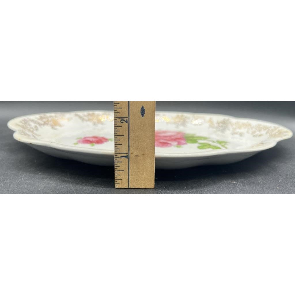 Vintage (1905-1916) Homer Laughlin “The Angelus” Floral Pattern Serving Platter - Rare!