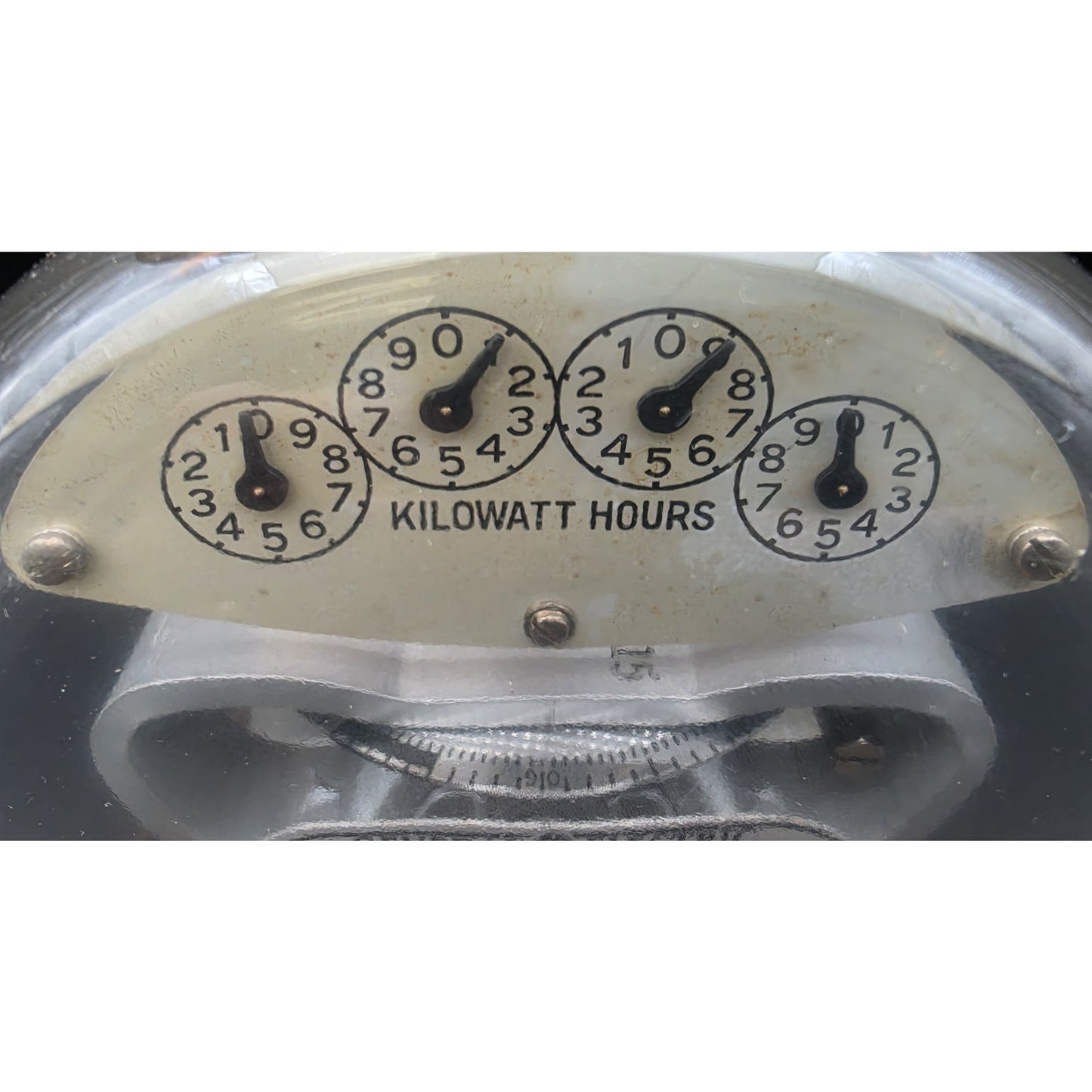 Vintage 24.5" GE KWH Meter 3‑Way Lamp w/ Burlap Shade & Wood Base Works - Rare