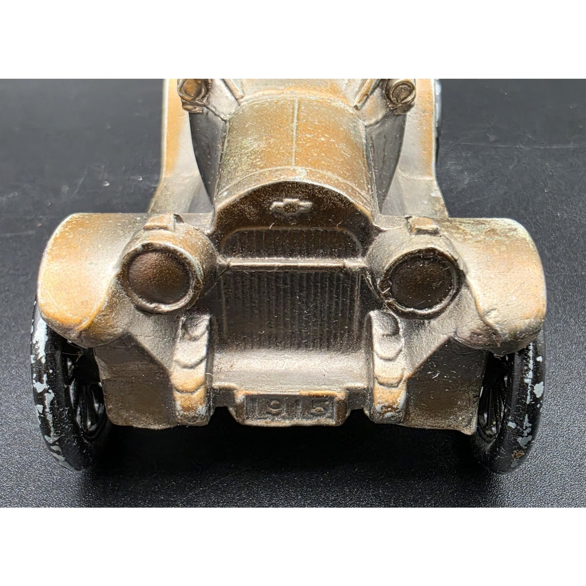 Vintage 1974 Banthrico 1915 Chevrolet Bank Clermont National Metal Car Bronze