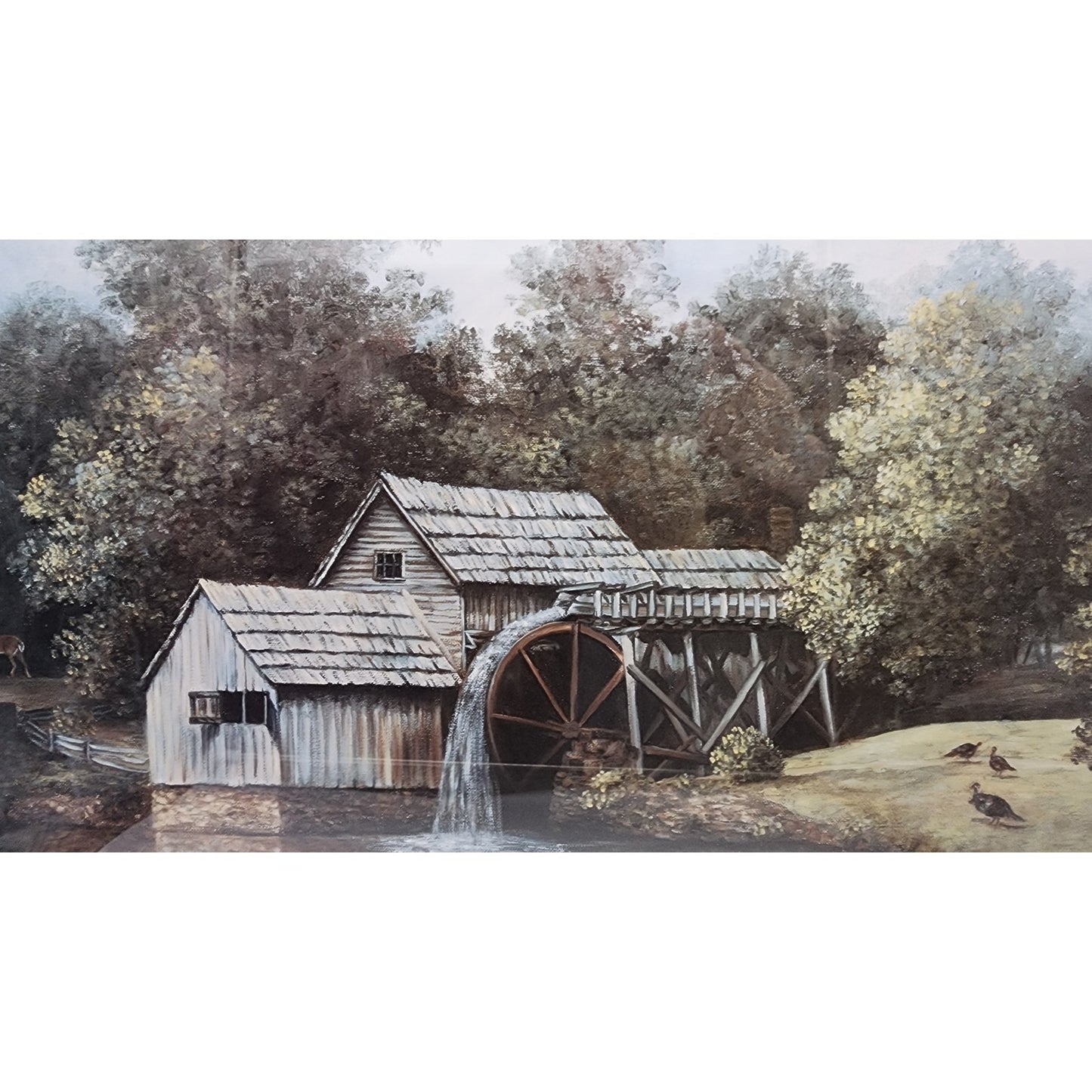 Mabry in Spring Lithograph by Glynda Turley Signed/Numbered Ornate Frame 29.5x26