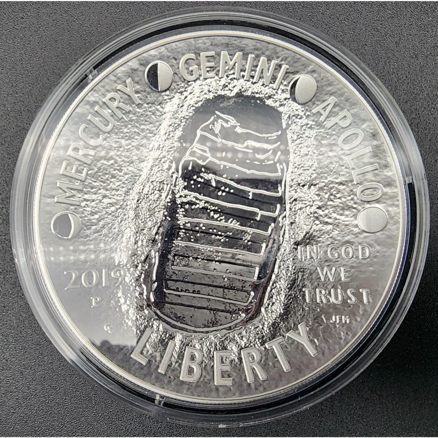 Apollo 11 50th Anniversary 5oz, 1oz + Half Dollar Proof Sets with OGP & CoAs with 1967 Newsweek, Man on the Moon Stamps, 50th Anniversary Embroidered Patches