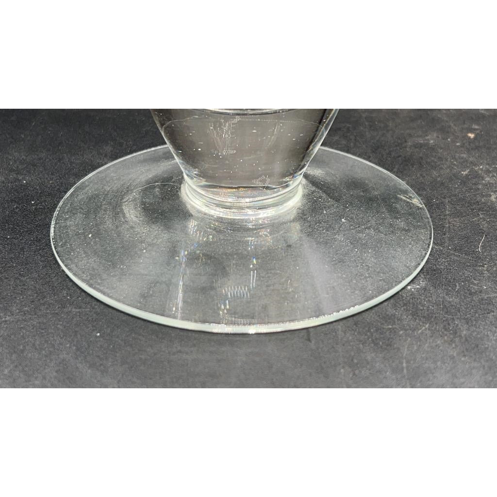 Princess House Heritage Crystal Vases Flared & Bud Etched Flowers Vintage