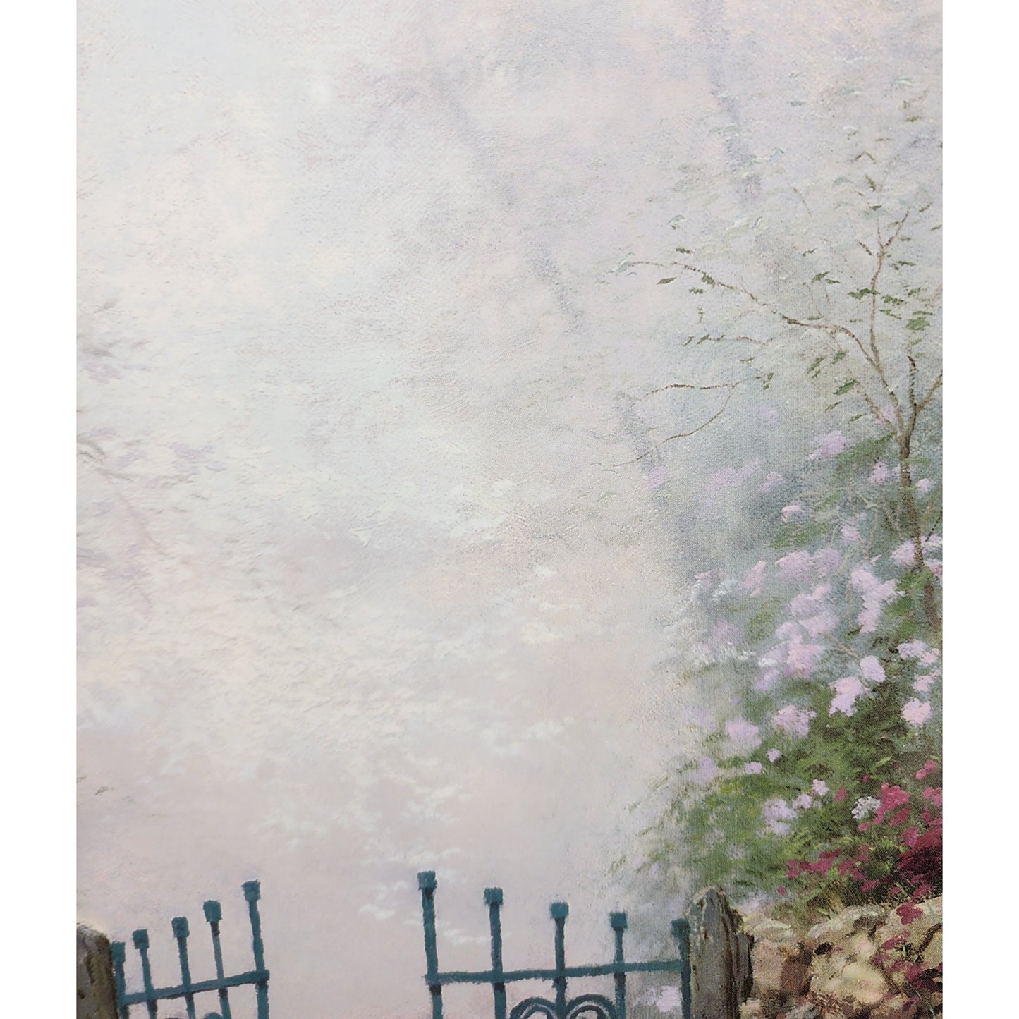 Thomas Kinkade Garden of Promise Lithograph Framed 22x29 Psalm 145:13 2002