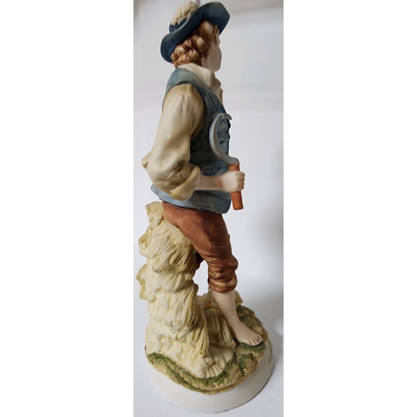 Lefton China Harvest Figurines Man & Woman – Hand Painted Vintage – 10” Tall