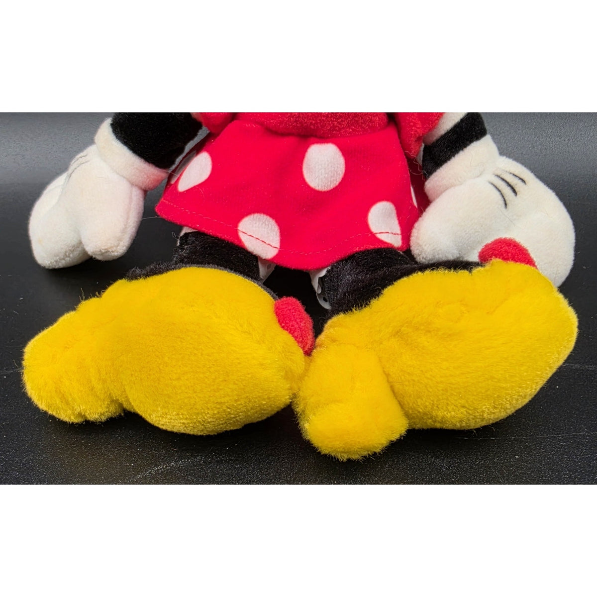 Vintage Walt Disney World Minnie Mouse Plush 10.75" Polka Dot Dress Plush Doll