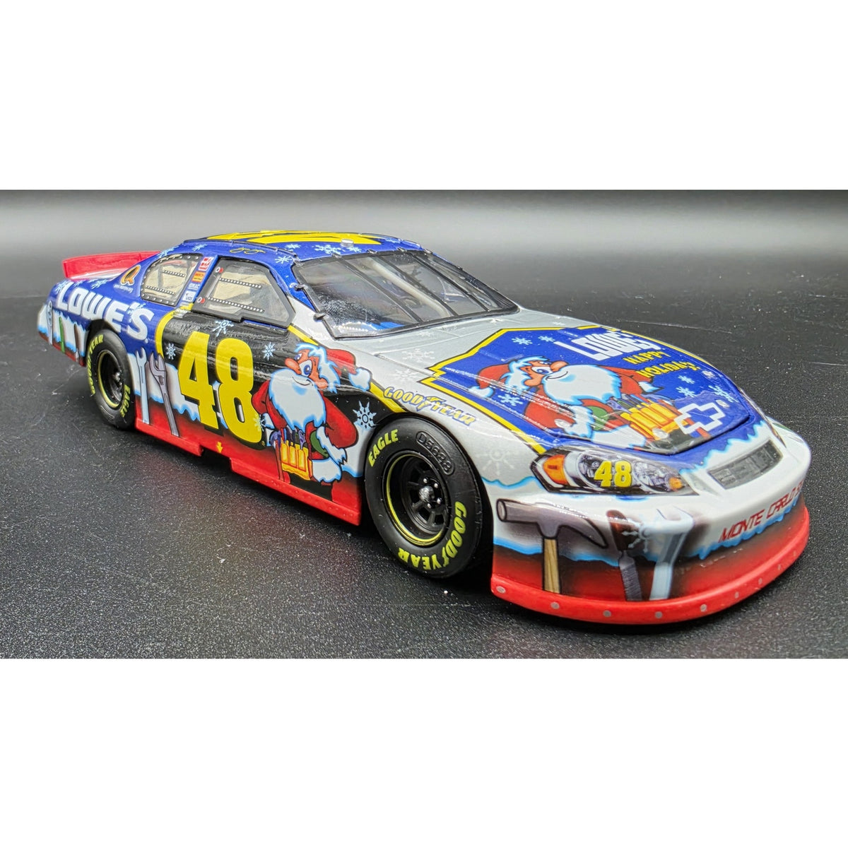 2007 Jimmie Johnson Sam Bass Holiday #48 Diecast Monte Carlo SS Display Case