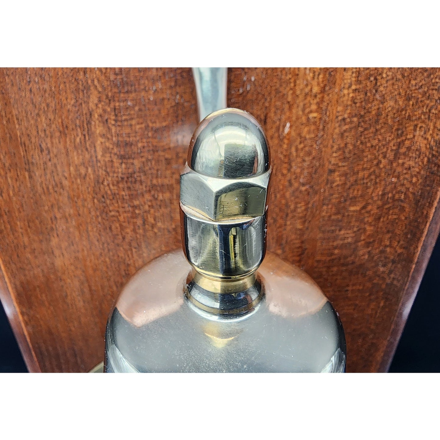Vintage Dolphin Brass & Wood Mariner Wall Clock w/ Hourly Ship Bell Chimes