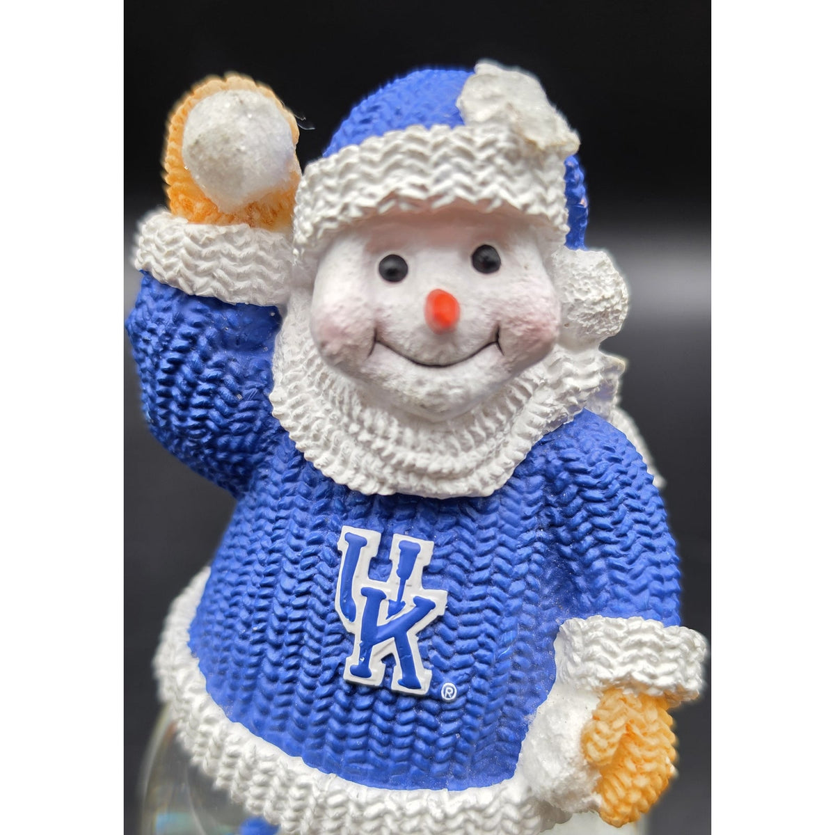 Vintage Univ of Kentucky Snowfight Snowman Snowglobe LE #356/3000 Wildcats