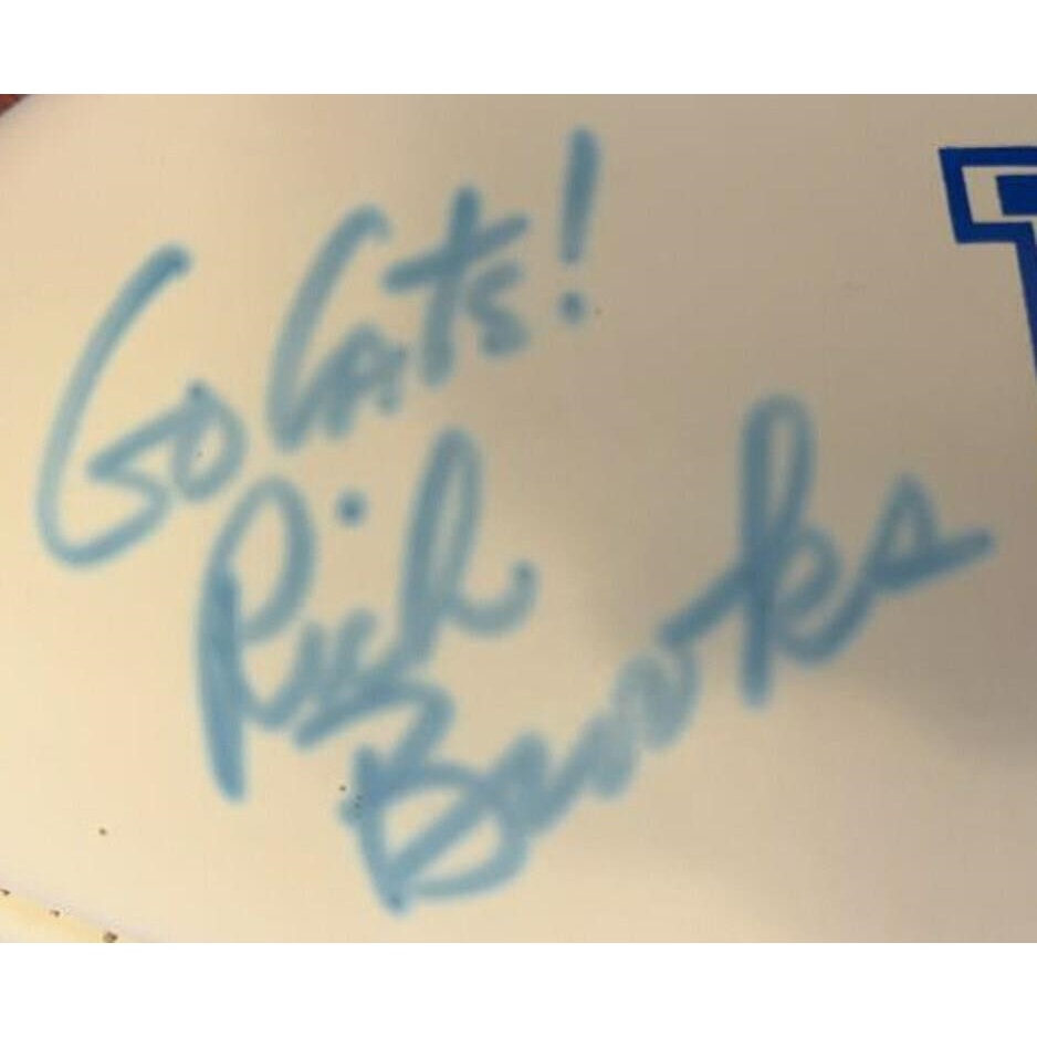 Kentucky Wildcats Rich Brooks Signed Football Go Cats! Autograph NCAA Coach UK