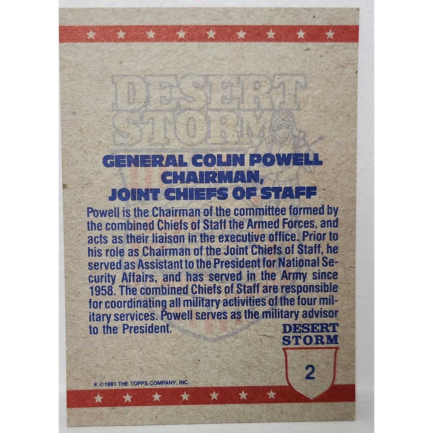 1991 Topps Desert Storm 66 Card Set w/ Box – Bush, Powell, Jets, Missiles, Rare