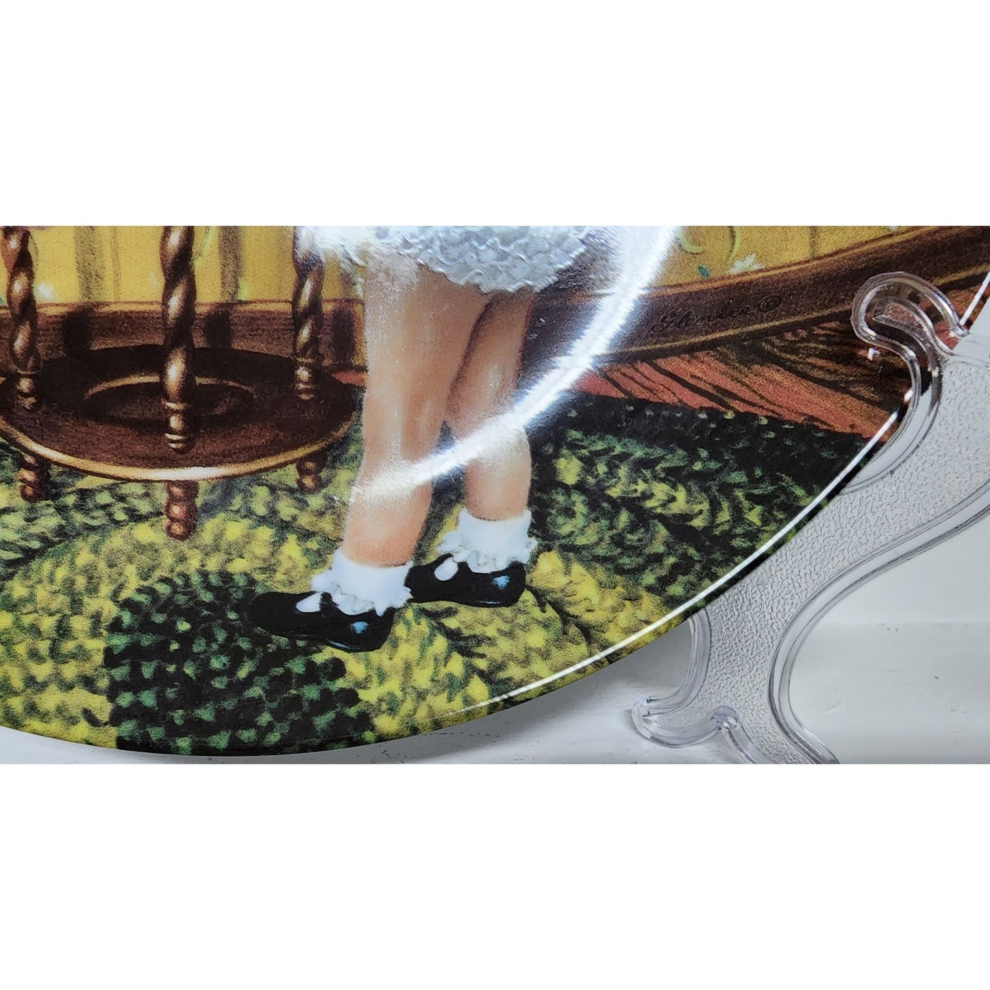 Amber Plate Glenice Yesterday’s Series Ltd Ed R.J. Ernst 8.25" Decorative VTG