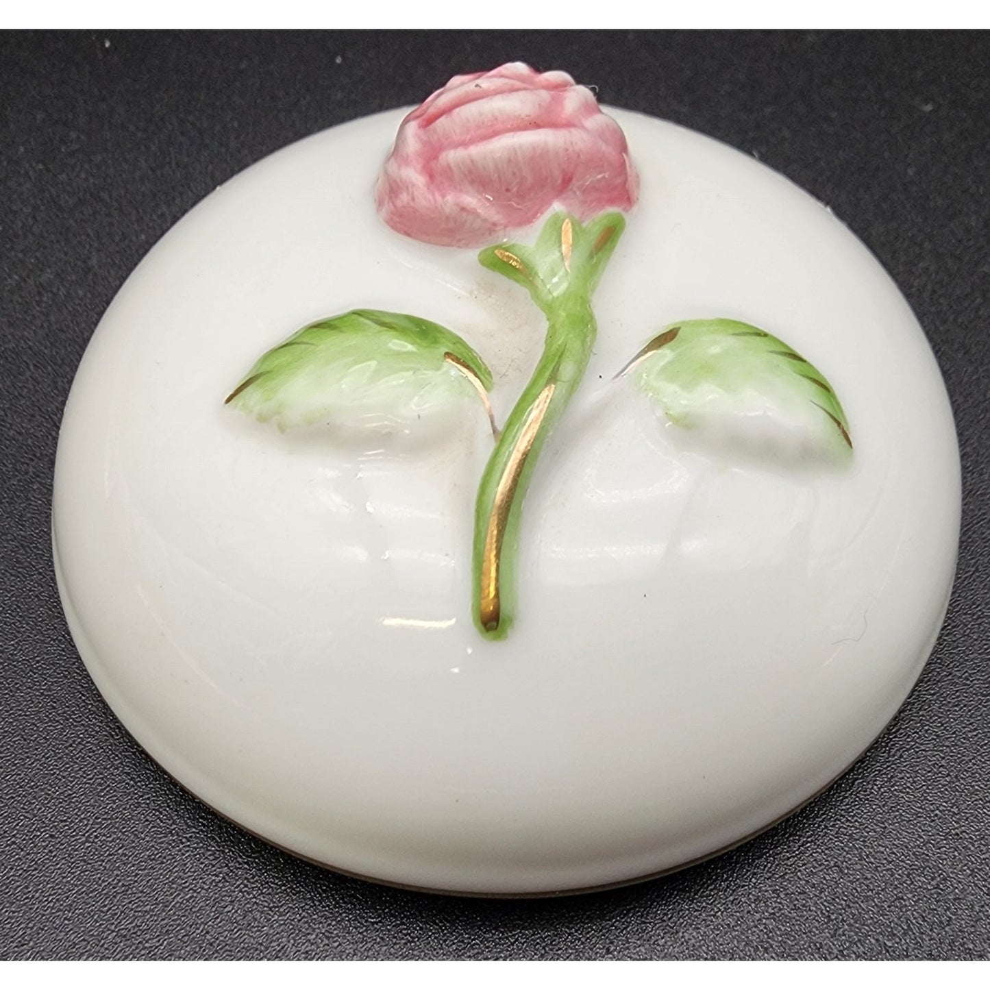 Orient Express Japan Elizabeth Arden Porcelain Rose Candle w/ Lid Vintage