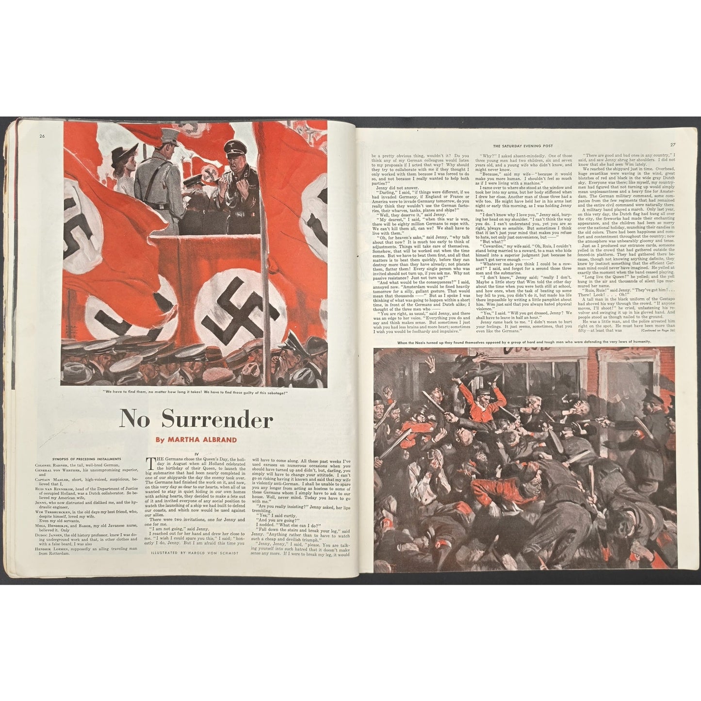 WWII Era Saturday Evening Post Lot 1942–1947 w/ Ads & Stories (3 Issues)